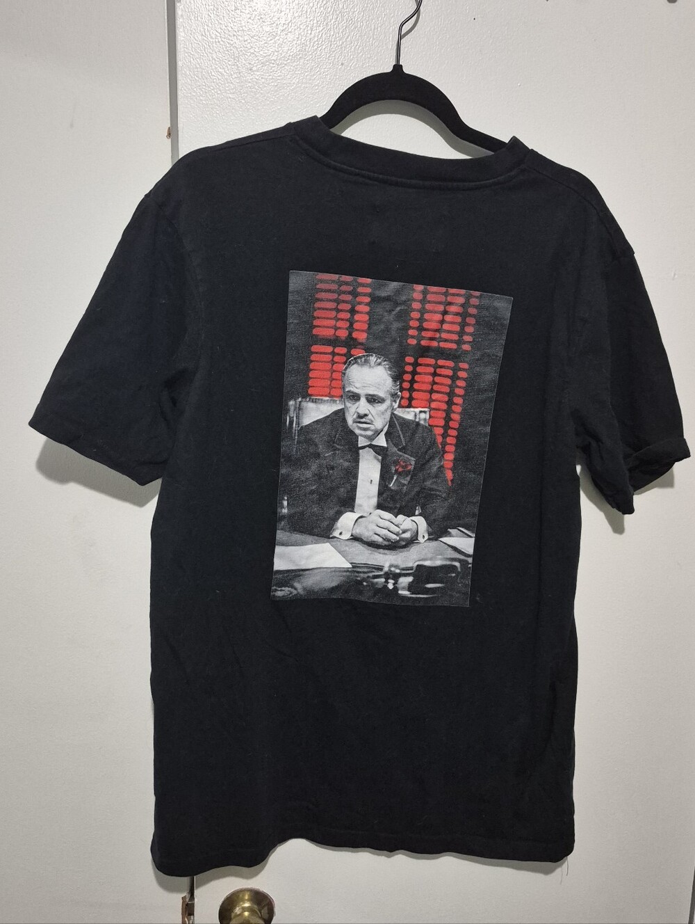 Shoe Palace The Godfather Movie Black Graphic T-Shirt Large